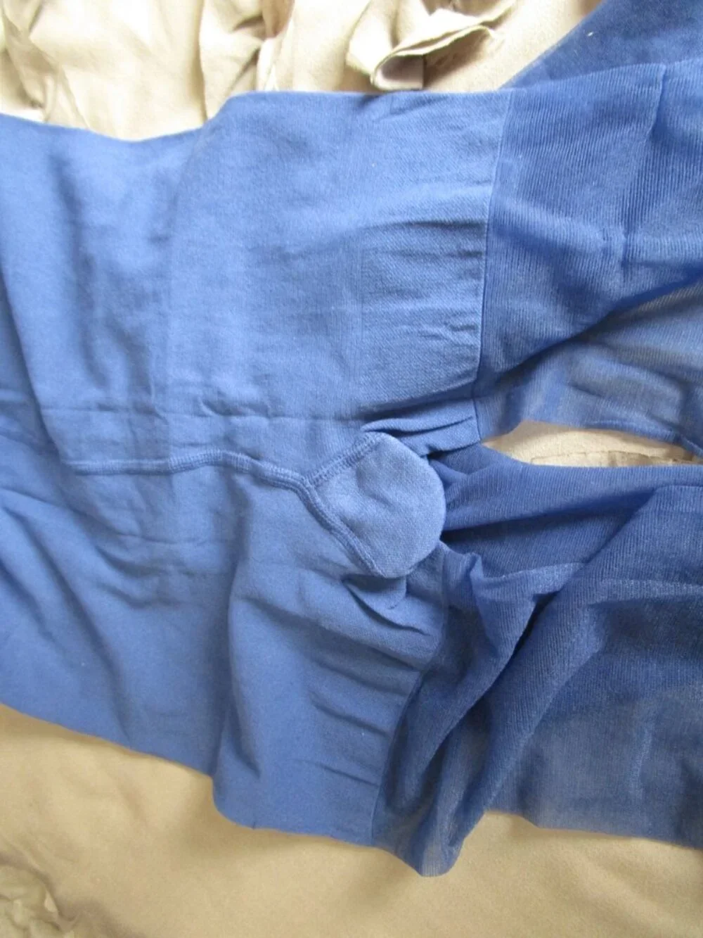 lot of new sheer blue pantyhose